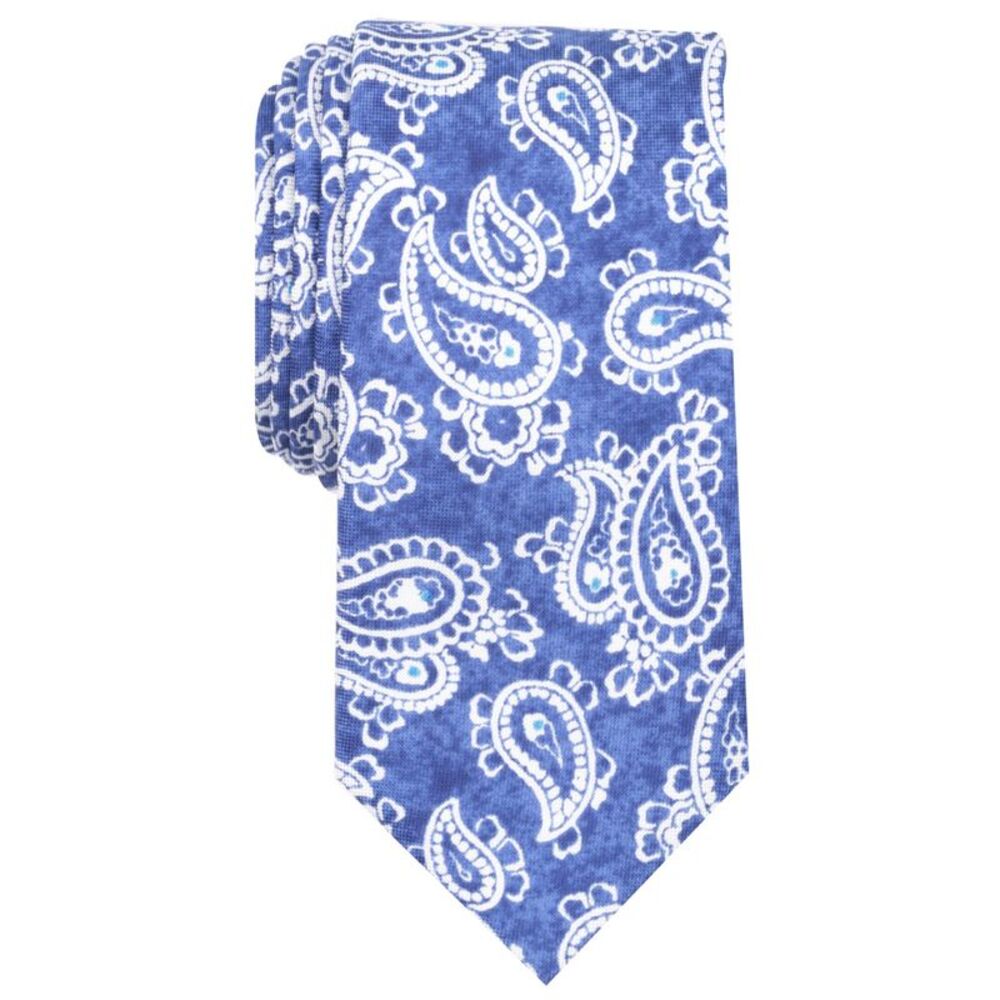 Tallia Mens Paisley Slim Self-tied Necktie, NWT